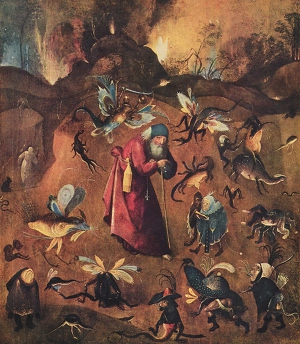 Подражатель Босха «Искушение святого Антония» (около 1515)