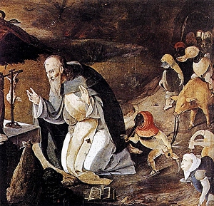 Лукас ван Лейден «Искушение святого Антония» (1530)