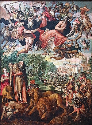 Мартен де Вос «Искушение святого Антония» (1591-1594)