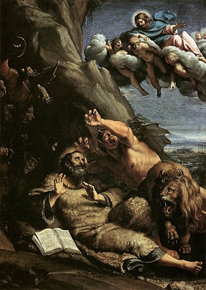 Аннибале Карраччи «Искушение святого Антония» (1598)