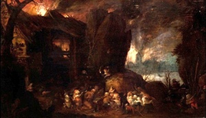 Питер Брейгель (младший) «Искушение святого Антония» (1600-е)
