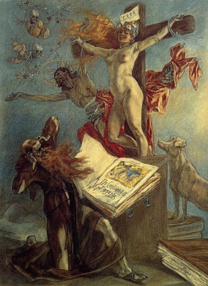 Фелисьен Ропс «Искушение святого Антония» (1878)