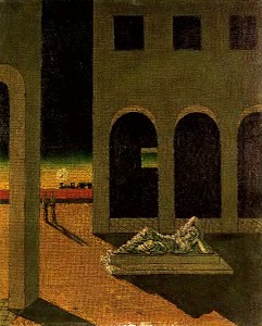 Джорджо де Кирико. Пьяцца д'Италия: Меланхолия (1913)