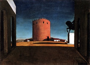 Джорджо де Кирико. Красная башня (1913)