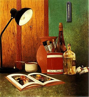Франц Радзивилл. Натюрморт с электрической лампой (1960)