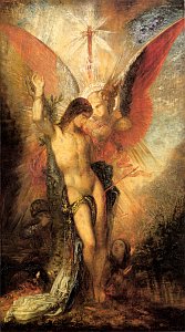 Гюстав Моро «Святой Себастьян и ангел» (1876)