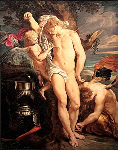 Рубенс «Ангелы спасают Св. Себастьяна» (1604)