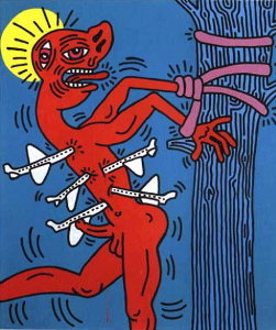 Keith Haring «Святой Себастьян» (1984)