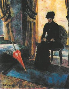 Джеймс Энсор. Темная дама (1881)